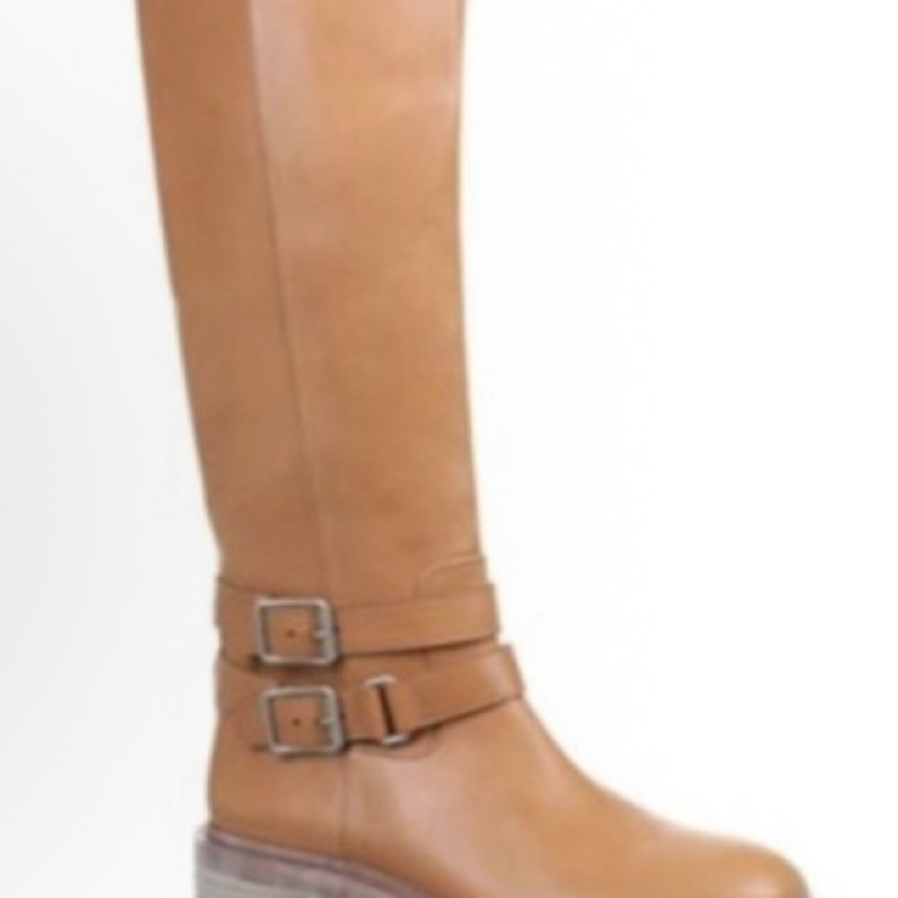 Sam Edelman Freda Riding Boots beige leather tall boots